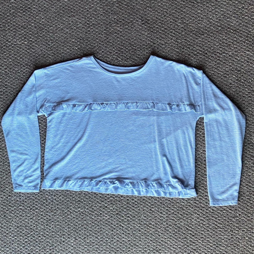 Loft striped blue blouse